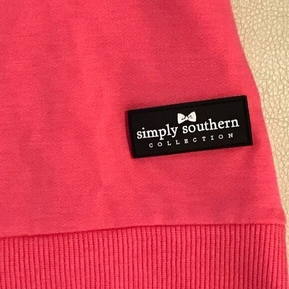 Simply Southern Pink Cowl Neck Sweatshirt - Picture 6 of 7